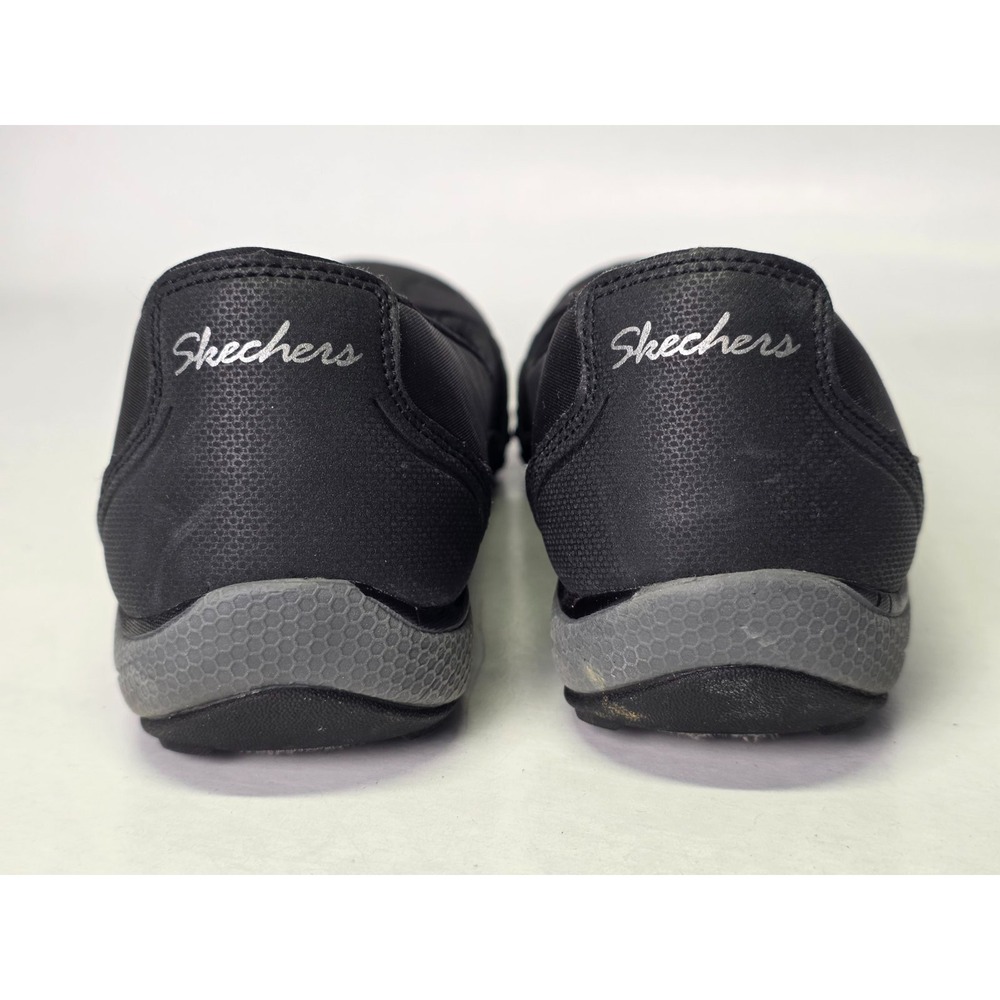 SKECHERS Relaxed Fit Women's Shoes Size 8 Black Memory Foam Slip On Ballets - Picture 9 of 11